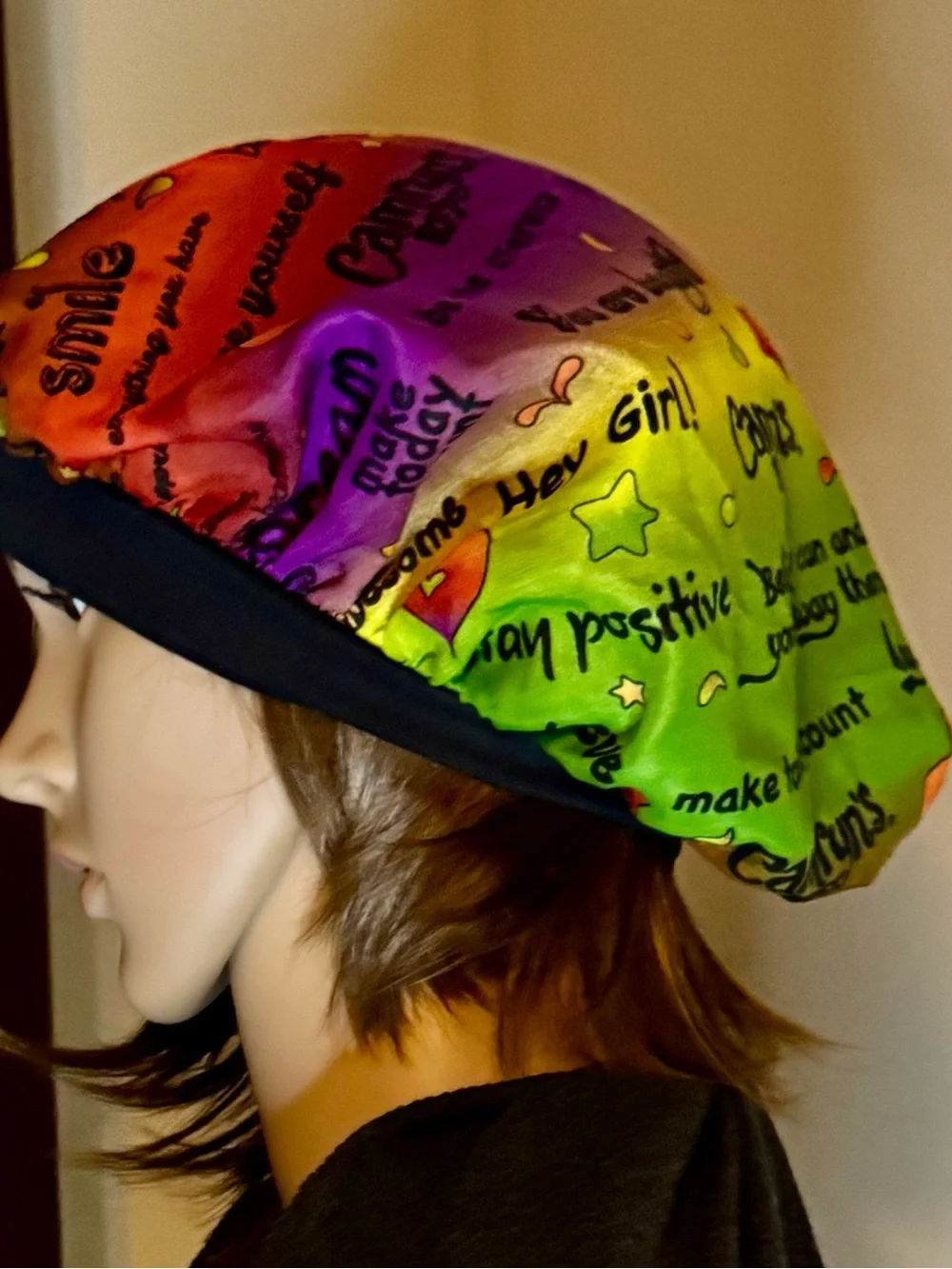 Rainbow Limited Edition Camryn’s BFF Dye Inspirational Printed Bonnet